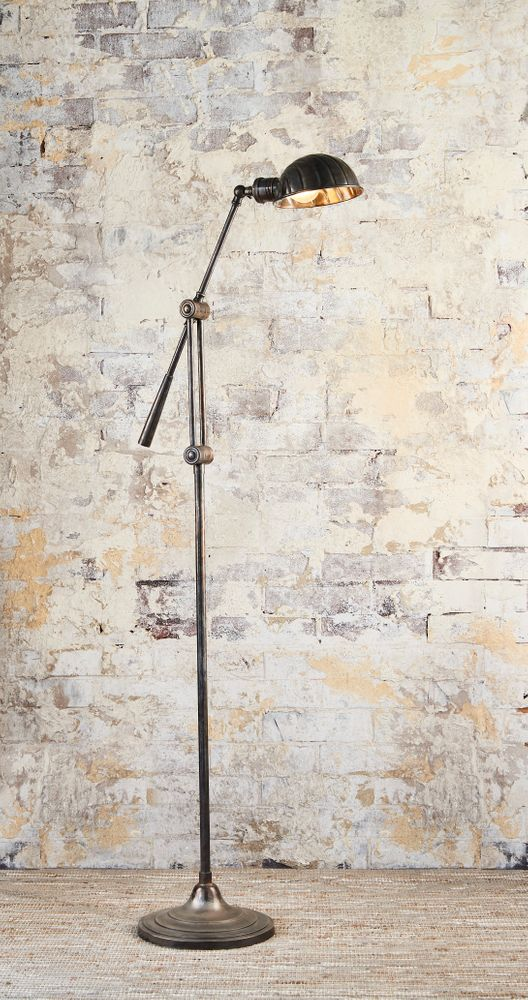 Calais Floor Lamp Antique Silver (RRP $1287)