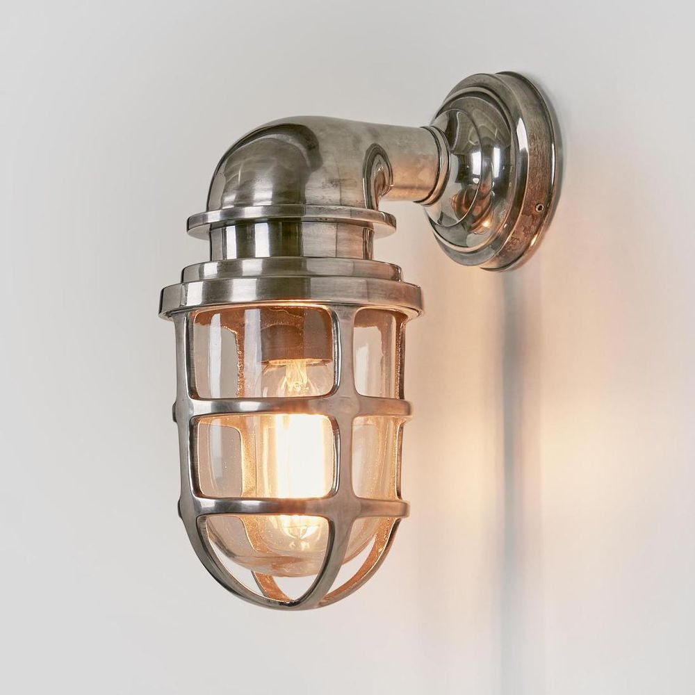 Porto Outdoor Wall Light Antique Silver (RRP $649)