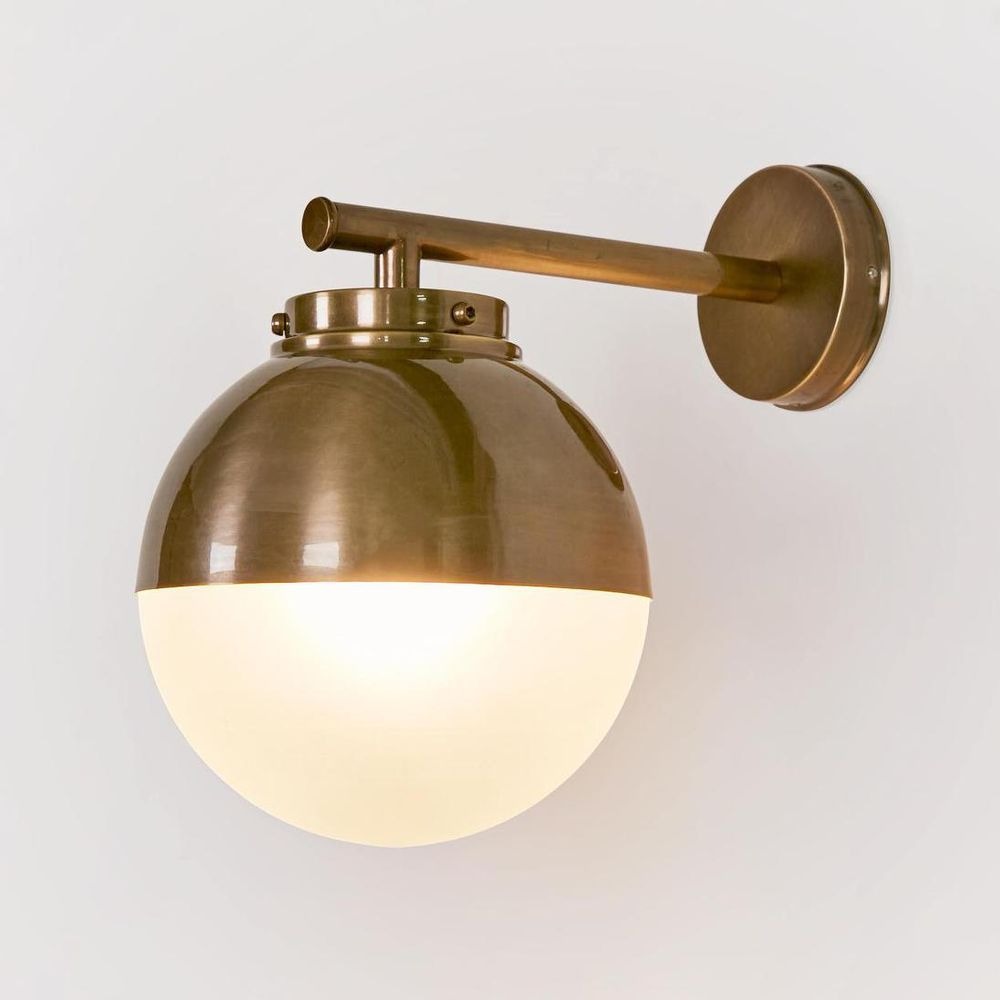 Carrington Outdoor Wall Light Antique Brass (RRP $550)