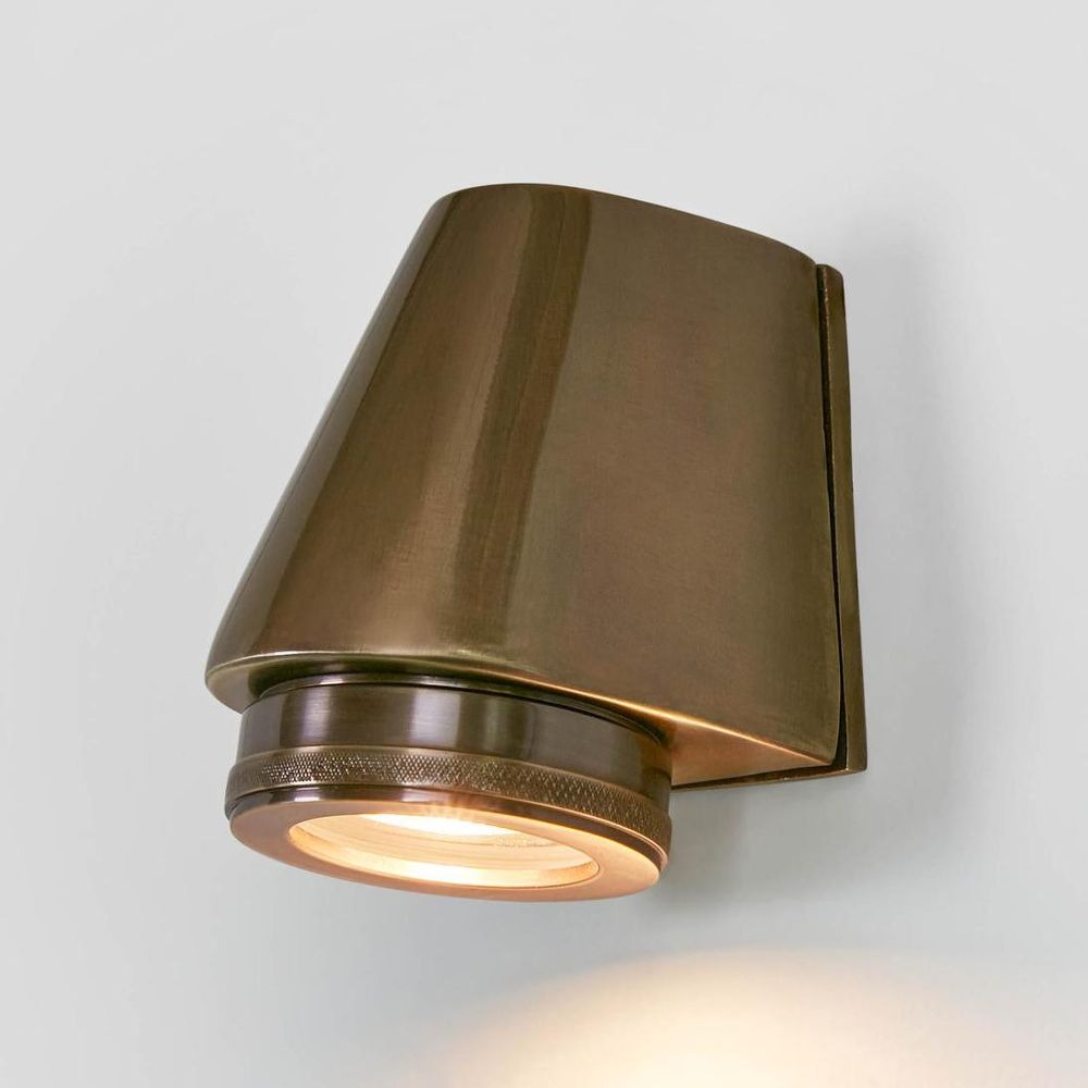 Seaman Outdoor Wall Light Antique Brass (RRP $437.80)