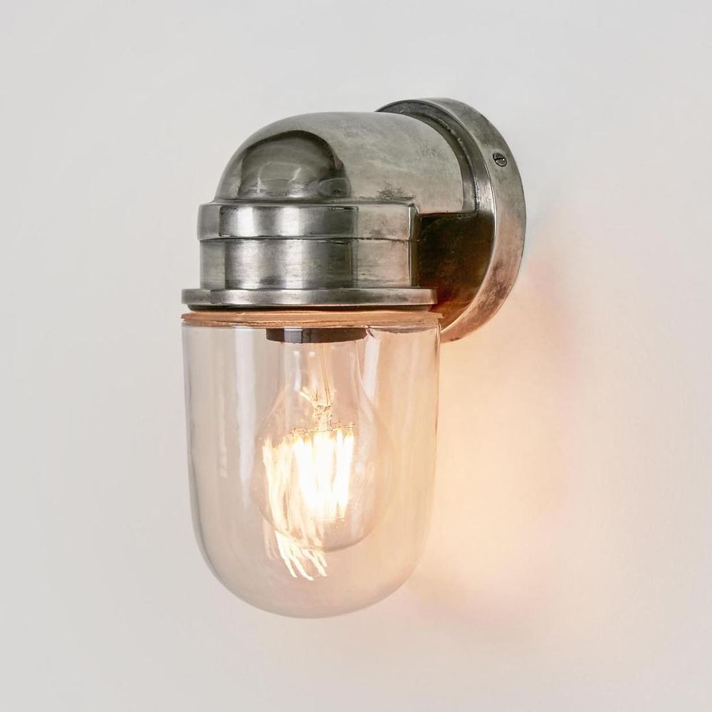 Nautical Outdoor Wall Light Silver (RRP $396)