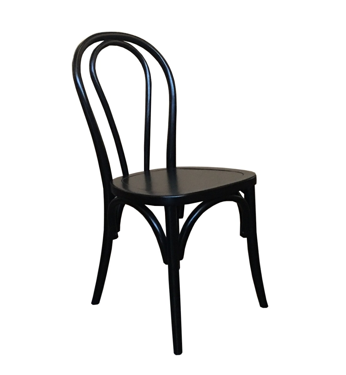 Elisa Bentwood Dining Chair Black, W 43cm x D 49cm x H 90cm (RRP $249)