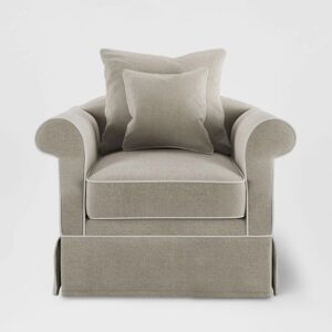 Avalon Hamptons Armchair Natural, W 109cm D 96cm H 81cm (RRP $1899)
