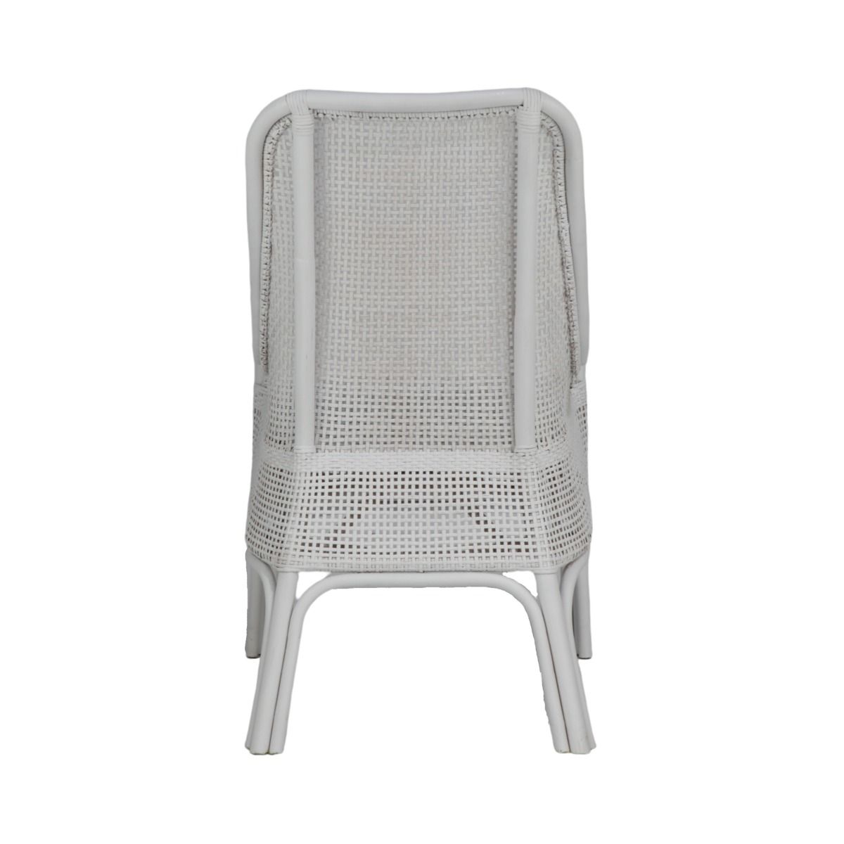 "Southbeach" Hamptons Style Rattan Cane Armchair Dining Chair, Vivid White (RRP $449) - Image 4